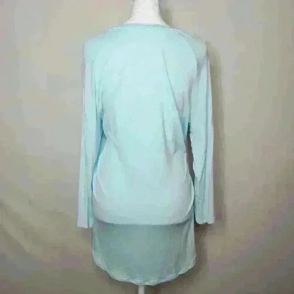 a.n.a women's sky blue 3/4 Length sleeve tee size large - Picture 2 of 6